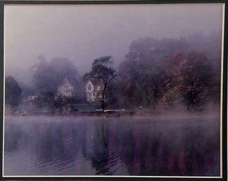 Signed D. Jackson Mystic Sunset Photograph Border Framed