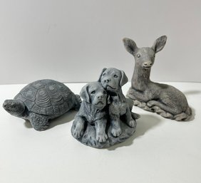 Vintage Volcanic Ash Animal Sculptures