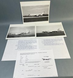 3 Vintage KC-135 Photos With Info.