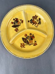 Vintage Ceramic Childs Divided Plate.