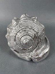 Silver Faux Conch Shell.