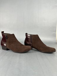 Munro Lexi Brown  Suede Croco Ladies Shoes