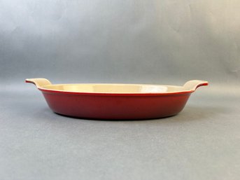 Le Creuset Red Cast Iron Oval Dish 28