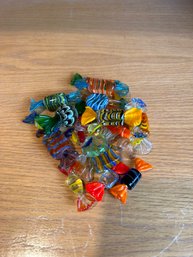 Grouping Of Art Glass Candy