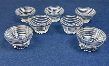 Vintage Anchor Hocking, Manhattan Clear Sherbet Glass  Dishes