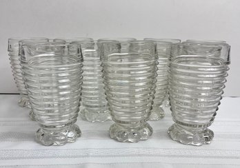 Set Of 12 Manhattan Drinking Glasses 5.5 Inch 3 Inch Diameter.