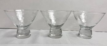 3 Voguenest Cocktail/dessert Footed Cups. Local Pickup