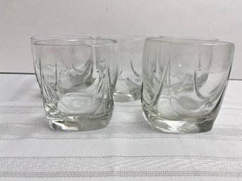 5 Heavy Glass Lowball Glasses. Local Pickup