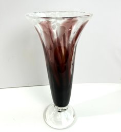 Margie Garden Hand Blown Glass Decor Vase -Local Pickup