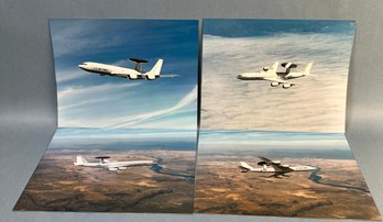 4 Vintage Photos Of Boeing E-3 AWACs.