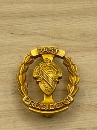 Yellow Gold Tone Alpha Phi Sorority Pin Past President