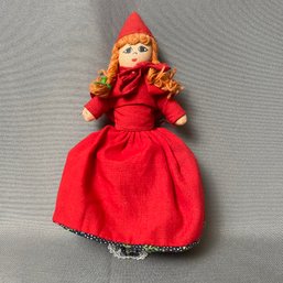 Vintage Little Red Riding Hood 3 In 1 Fabric Character Doll