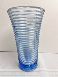 Vintage Blue Manhattan Glass Vase.