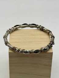 Silver Tone Bangle Bracelet