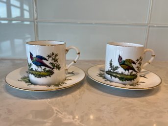 2 Royal Worcester Bone China Tea Cup And Saucers.  *Local Pick Up Only*