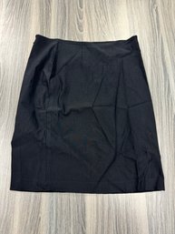 French Connection Black Pencil Skirt Sz 12 Made In USA