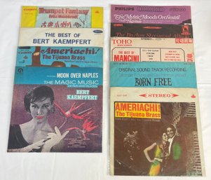 Lot Of 9 Taiwanese Press Records Herb Alpert Mancini Fritz Weichbrodt Barbra Streisand 33