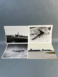 4 Vintage Aircraft Photos With Info.