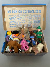 Mixed Box Of Small Toys And Dolls