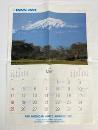 Preowned 1986 Pan Am Calendar Posters 5 Months