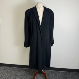 Vintage True Black Lined Wrap Around Coat - Best Apparel-Seattle