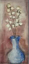 Vintage Unsigned Still Life Watercolor Flowers