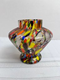 Vintage Czech Art Deco Splatter Footed Posey Vase-local Pickup