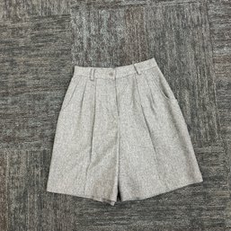 Vintage 60s Medium Gray Wool Culottes By Savannai