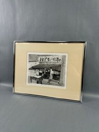 D Randolph Joes Cafe Etching Artist Proof-local Pickup