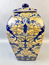 Unmarked Asian Covered Urn.