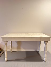 Vintage Painted White Table