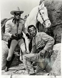 Lone Ranger And Tonto Clayton B & W Photo