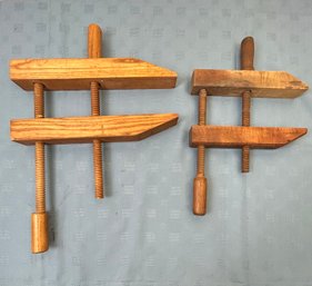 Vintage Woodworking Clamps Wall Decor