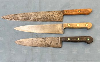 Assortment Vintage Dexter Seelbach Ontario Chefs Knives