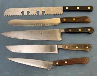 Assortment Variety Styles Kitchen Knives