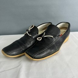 Navy Blue Casual Prada Shoes - 10AAA