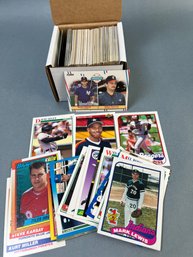 Box Of MLB Cards Mixed Lot Mostly Rookies And Prospects.