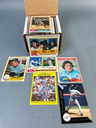 Box Of MLB Cards Mixed Lot With Some Stars Cards Late 70s Early 80s.