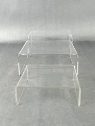 Set Of 3 Plastic Risers