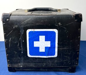 Vintage Medical War Pop Cover Storage Bin