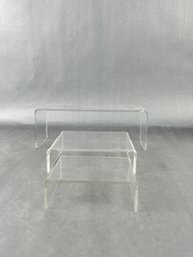 Set Of 3 Plastic Display Risers