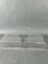 Set Of 5 Plastic Display Risers