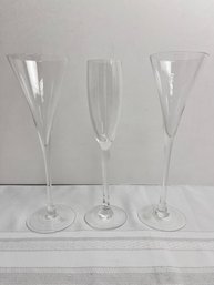 2 Martini Rossi & 1 Lenox Champagne Glasses. Local Pickup