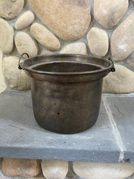 Large Copper Two Handled Pot