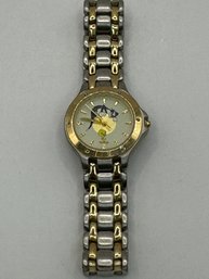 Metal Bracelet Wrist Watch With Sylvester And Tweety