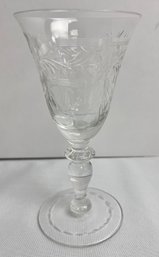 Hawked Crystal Sherry Glass. Local Pickup