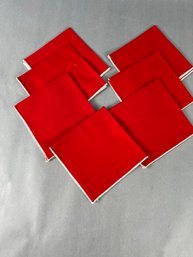 Red Napkins Set Of 7