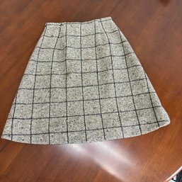 60s Brown Tweed Skirt
