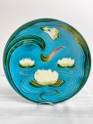 Majolica Water Lily Plate By Zell Baden # 2474. Local Pickup