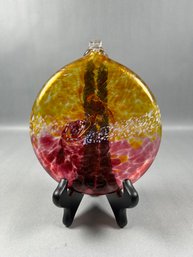 Large Art Glass Ornament